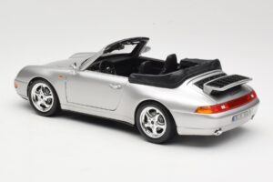 Porsche 911 993 Carrera カブリオレ シルバー Bburago 1:18 18-12039 メタル - 画像 7/8