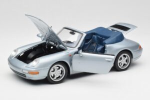 Porsche 911 993 Carrera カブリオレ シルバー Maisto 1:18 100299-M1 メタル - 画像 2/8