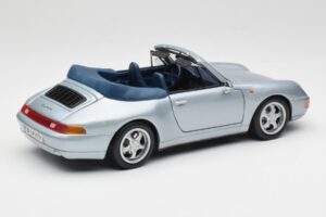 Porsche 911 993 Carrera カブリオレ シルバー Maisto 1:18 100299-M1 メタル - 画像 3/8
