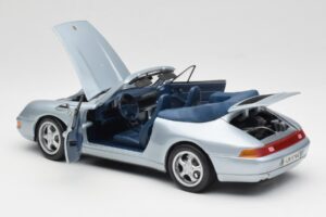 Porsche 911 993 Carrera カブリオレ シルバー Maisto 1:18 100299-M1 メタル - 画像 5/8