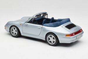 Porsche 911 993 Carrera カブリオレ シルバー Maisto 1:18 100299-M1 メタル - 画像 7/8