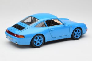 Porsche 911 993 Carrera ブルー Bburago 1:18 3060 メタル - 画像 3/8