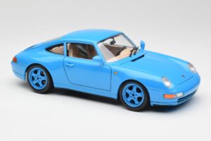 Porsche 911 993 Carrera ブルー Bburago 1:18 3060 メタル - 画像 6/8