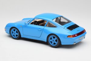 Porsche 911 993 Carrera ブルー Bburago 1:18 3060 メタル - 画像 7/8