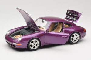Porsche 911 993 Carrera パープル Bburago 1:18 3060-M2 メタル - 画像 2/8
