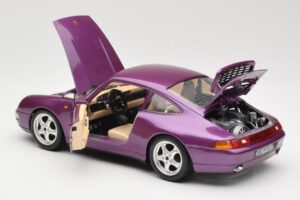 Porsche 911 993 Carrera パープル Bburago 1:18 3060-M2 メタル - 画像 5/8