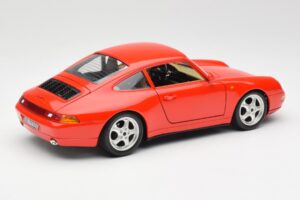 Porsche 911 993 Carrera レッド Bburago 1:18 3050 メタル - 画像 3/8