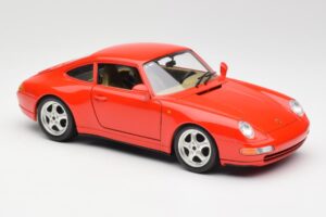 Porsche 911 993 Carrera レッド Bburago 1:18 3050 メタル - 画像 6/8