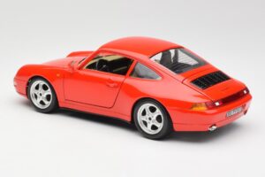 Porsche 911 993 Carrera レッド Bburago 1:18 3050 メタル - 画像 7/8