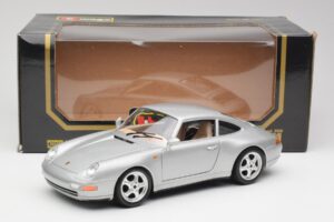 Porsche 911 993 Carrera シルバー Bburago 1:18 3050-M1 メタル - 画像 2/8