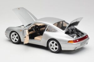 Porsche 911 993 Carrera シルバー Bburago 1:18 3050-M1 メタル - 画像 7/8