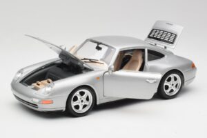 Porsche 911 993 Carrera シルバー Bburago 1:18 3050-M1 メタル - 画像 8/8