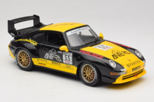 Porsche 911 993 GT2 #55 ブラック & イエロー Anson 1:18 30325-W メタル - 画像 4/6