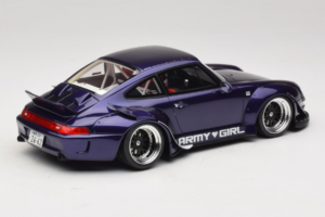 Porsche 911 993 RWB Army Girl パープル GT Spirit 1:18 GT562 レジン - 画像 2/6