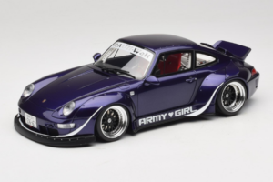 Porsche 911 993 RWB Army Girl パープル GT Spirit 1:18 GT562 レジン
