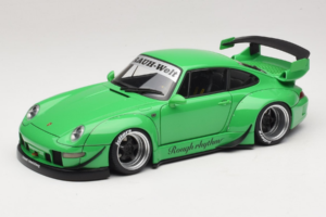Porsche 911 993 RWB グリーン Gun Grey Wheels AUTOart 1:18 78151 コンポジット