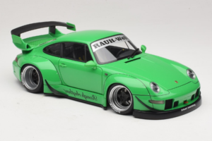 Porsche 911 993 RWB グリーン Gun Grey Wheels AUTOart 1:18 78151 コンポジット - 画像 6/8
