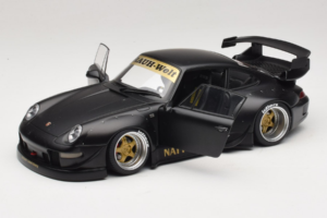 Porsche 911 993 RWB Matt Black With Gold Wheels AUTOart 1:18 78154 コンポジット - 画像 2/8