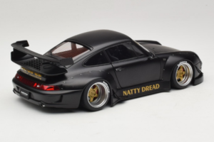 Porsche 911 993 RWB Matt Black With Gold Wheels AUTOart 1:18 78154 コンポジット - 画像 3/8