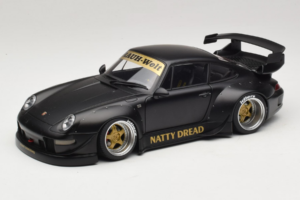 Porsche 911 993 RWB Matt Black With Gold Wheels AUTOart 1:18 78154 コンポジット
