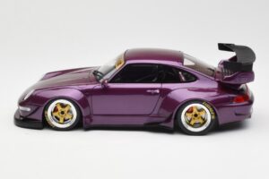Porsche 911 993 RWB パープル GT Spirit 1:18 GT727 レジン - 画像 3/6