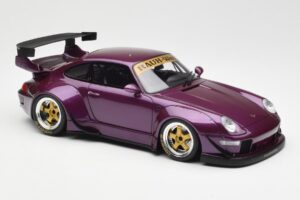 Porsche 911 993 RWB パープル GT Spirit 1:18 GT727 レジン - 画像 4/6