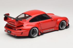 Porsche 911 993 RWB レッド Gun Grey Wheels AUTOart 1:18 78153 コンポジット - 画像 3/8