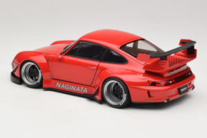 Porsche 911 993 RWB レッド Gun Grey Wheels AUTOart 1:18 78153 コンポジット - 画像 7/8