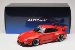 Porsche 911 993 RWB レッド Gun Grey Wheels AUTOart 1:18 78153 コンポジット - 画像 8/8