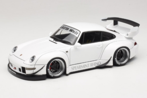 Porsche 911 993 RWB ホワイト Gun Grey Wheels AUTOart 1:18 78150 コンポジット