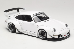Porsche 911 993 RWB ホワイト Gun Grey Wheels AUTOart 1:18 78150 コンポジット - 画像 6/8