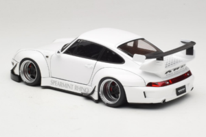 Porsche 911 993 RWB ホワイト Gun Grey Wheels AUTOart 1:18 78150 コンポジット - 画像 7/8