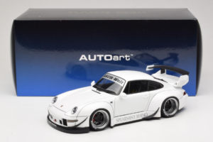Porsche 911 993 RWB ホワイト Gun Grey Wheels AUTOart 1:18 78150 コンポジット - 画像 8/8