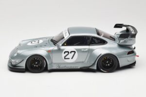 Porsche 911 993 RWB Yuiitsumuni シルバー GT Spirit 1:18 GT522 レジン - 画像 3/6