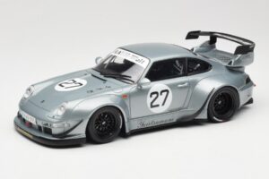 Porsche 911 993 RWB Yuiitsumuni シルバー GT Spirit 1:18 GT522 レジン