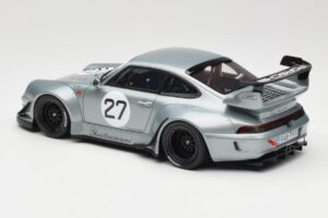 Porsche 911 993 RWB Yuiitsumuni シルバー GT Spirit 1:18 GT522 レジン - 画像 5/6