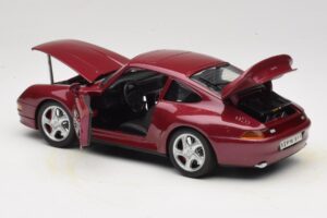 Porsche 911 993 Turbo レッド Anson 1:18 30320-W メタル - 画像 5/8