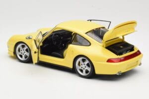 Porsche 911 993 Turbo S イエロー UT Models 1:18 27836 メタル - 画像 5/8