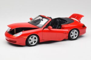 Porsche 911 996 カブリオレ レッド Gate 1:18 1051 メタル - 画像 2/8