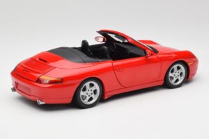Porsche 911 996 カブリオレ レッド Gate 1:18 1051 メタル - 画像 3/8