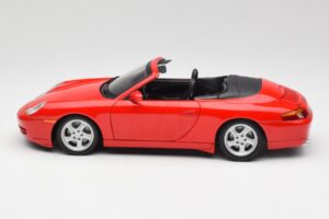 Porsche 911 996 カブリオレ レッド Gate 1:18 1051 メタル - 画像 4/8