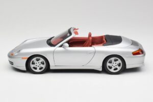 Porsche 911 996 カブリオレ シルバー Gate 1:18 1052 メタル - 画像 4/8