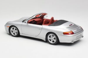 Porsche 911 996 カブリオレ シルバー Gate 1:18 1052 メタル - 画像 7/8