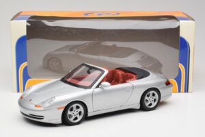Porsche 911 996 カブリオレ シルバー Gate 1:18 1052 メタル - 画像 8/8