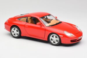 Porsche 911 996 Carrera 4 レッド Bburago 1:18 30085 メタル - 画像 6/8