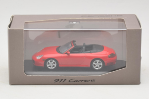 Porsche 911 996 Carrera 4S カブリオレ レッド Minichamps 1:43 400062831 メタル - 画像 4/4