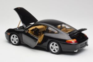 Porsche 911 996 Carrera ブラック Gate 1:18 1043 メタル - 画像 5/8