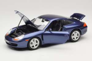 Porsche 911 996 Carrera ブルー Bburago 1:18 WAP02100897 メタル - 画像 2/8