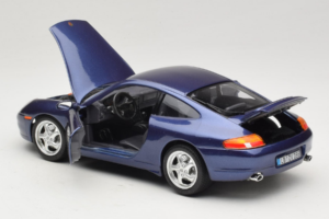 Porsche 911 996 Carrera ブルー Bburago 1:18 WAP02100897 メタル - 画像 5/8