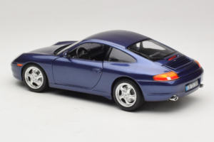 Porsche 911 996 Carrera ブルー Bburago 1:18 WAP02100897 メタル - 画像 7/8